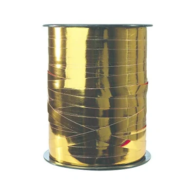 Image of Clairefontaine Ref 602072C Metallic Counter Ribbon Rolls (Single Roll) 7mm Width x 250m Length Suitable for Gift Wrapping, Decoration &amp; Crafting Cognac