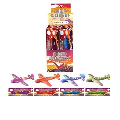 Image of The Home Fusion Company Children Kids Boys Dino Dinosaur Flying Gliders Planes Party Bag Filler Toy