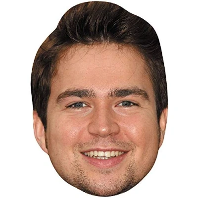 Image of Sam Nixon (Smile) Celebrity Mask, Flat Card Face, Fancy Dress Mask