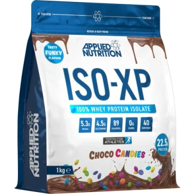 Image of Applied Nutrition ISO XP Whey Isolate Protein Powder, Funky Yummy Flavours (1kg 40 Servings) (Choco Candies)