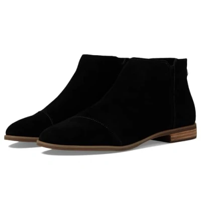 Image of TOMS Women&#039;s Rylie Ankle Boot, Black Suede, 6 UK