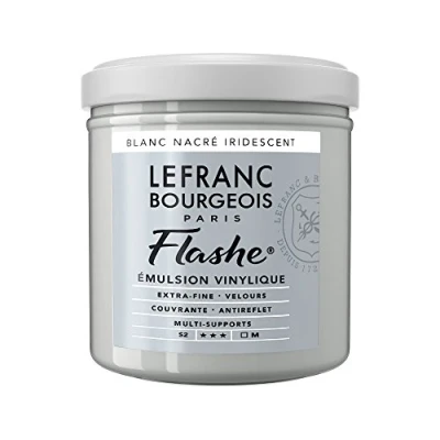 Image of Lefranc Bourgeois Emulsion, Acrylic, Vinyl Paint, Pearl White Iridescent, 1 stück (1er Pack)