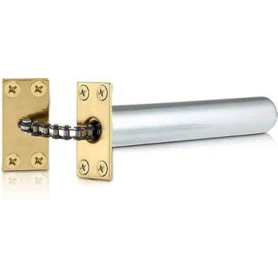 Image of Euroart Concealed Door Closer for Internal Doors, Soft Close, Spring Closer, Automatic Closer. (JAMB Mounted Polished Brass)