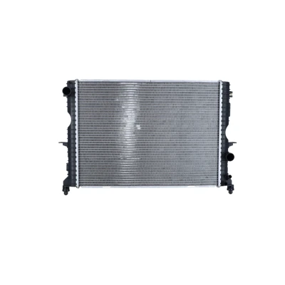 Image of PCC000640, PCC001070, PCC107270, PDK000080 Engine radiator NRF 509729 Aluminium 592mm 455mm 43mm with mounting parts Brazed cooling fins