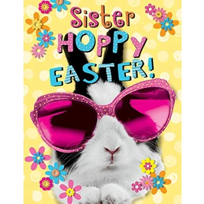 Image of Piccadilly Greetings Modern Easter Card Sister 8 x 6 inches