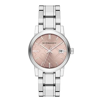 Image of BURBERRY BU9124 Women&#039;s Watch, Silver Stainless Steel Strap, Bracelet