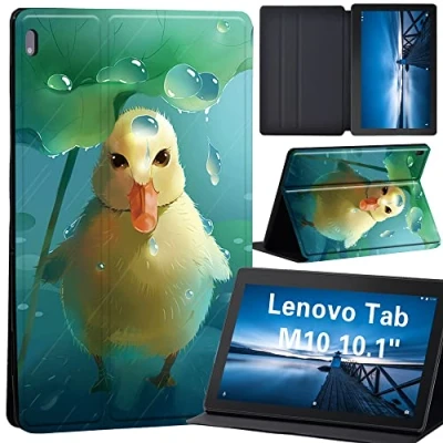 Image of animal Case for Lenovo Tab M10 TB X605F/ X605L/ X505F/ X505L Leather Tri Fold Stand Cover 10.1 Inch Tablet (duck)