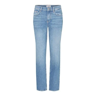 Image of VERO MODA Women&#039;s Vmada Ba3260 VMA Mr Straight Jeans Pants, Medium Blue (Medium Denim), 29W x 30L