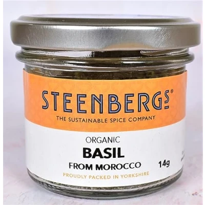 Image of Steenbergs Organic Basil Dried Herb Standard Jar 14g