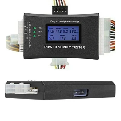 Image of 20Pin/24Pin ATX LCD Computer Power Supply Tester for ATX, BTX, ITX, TFX Connector and wire P4 /P6 /P8 /SATA/IDE PC Tool