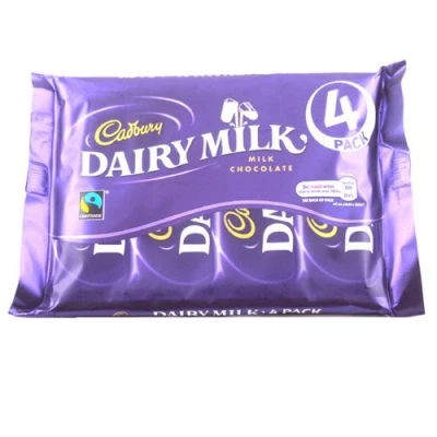 Image of Cadburys Dairy Milk 4 Pack 154g