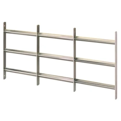 Image of GAH Alberts Venlo Window Grille Extendible Blue galvanised 450 x 500 650 mm