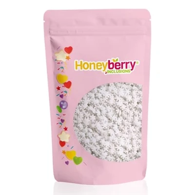 Image of HONEYBERRY INCLUSIONS White Snowflakes Sprinkles 200g Premium Edible Decorating Christmas for Baking, Cupcake and Cake Decorations, Ice Cream, Dessert Icing Decoration Toppers
