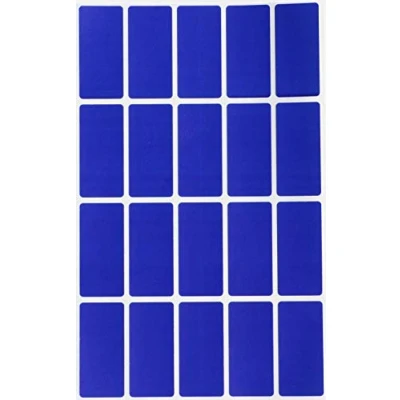 Image of Blue Colored File Stickers 1.57 Inch X 0.75 Color Code Labels Rectangular (40Mm 19) 300 Pack by Royal Green