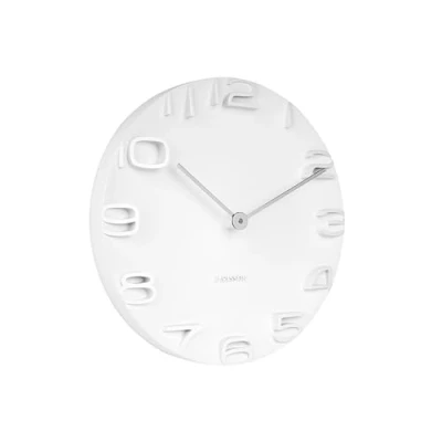 Image of Karlsson Wall Clock On The Edge White W. Chrome Hands, KA5311WH