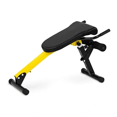 Image of Gymrex GR BT 50 Roman Chair Back Trainer Hyperextension Bench Adjustable Folding 130kg (Steel, Imitation Leather, Seat Dimensions 30x56cm)