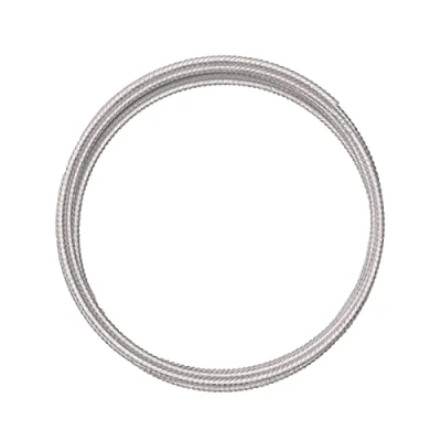 Image of Vaessen Creative Embossed Round Aluminium Wire, Silver, One Size