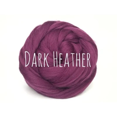Image of Chunky Wool Dark Heather for arm Knitting Blanket Weaving Felting Jumbo Yarn Giant Soft 50g (0.11lb)