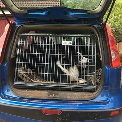 Image of Pet WORLD Suitable for Nissan Note Dog Puppy sloped Car travel training carrier crate, cage,