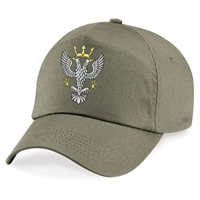 Image of PSave Mercian Regiment Insignia Embroidered Baseball Cap British Army Military Embroidery (Military Green)