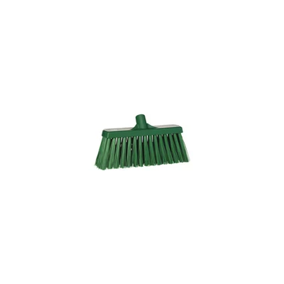 Image of Vikan 29152 Very Hard Broom, Green, 330mm Length, 100mm Width, 170mm Height