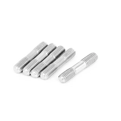 Image of Sourcingmap M5x25mm 304 Stainless Steel Double End Threaded Stud Screw Bolt 5Pcs