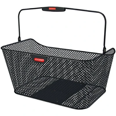 Image of KlickFix Bicycle Bag City Basket Racktime Black 40 x 33 25 cm