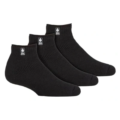 Image of HEAT HOLDERS 3 Pairs Mens Thermal Trainer Socks Multipack Warm Ankle (6 11, Black)