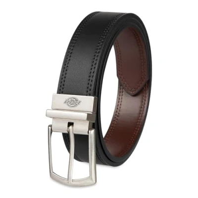 Image of Dickies Men&#039;s Reversible Belt, Black/Brown, Large (38 40)
