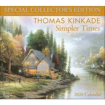 Image of Thomas Kinkade Special Collector&#039;s Edition 2026 Deluxe Wall Calendar with Print