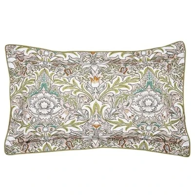Image of Morris &amp; Co Severn Oxford Pillowcase Cochineal Pink