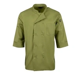 Image of Colour by Chef Works JLCL LIM S 3/4 Sleeve Jacket, Small, Green