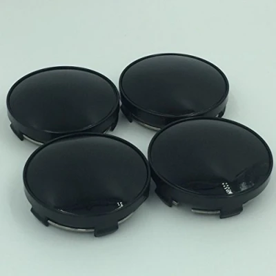 Image of BizTech 4x Universal Black Car Auto Alloy Wheel Center Hub Caps Covers Set No Logo Plain Emblem 60mm Rim Cap Cover Hubcap Tyre Trim Truck Plastic Plating