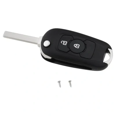 Image of ECSiNG 2 Buttons Folding Car Remote Key Cover Shell case Compatible with Vauxhall Astra K 2015 2016 2017 2018 2019 2020 Opel Replacement