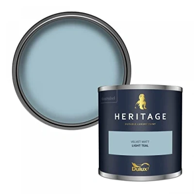 Image of Dulux Trade Heritage Velvet Matt Emulsion Light Teal (1 Litre)