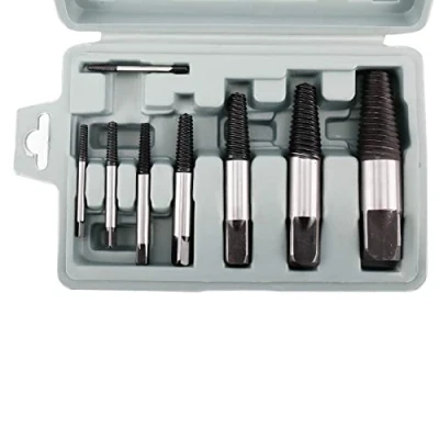 Image of BTSHUB 8pcs Pipe Screw Extractor Set, Damaged and Stripped Broken Bolt Water Remover Set