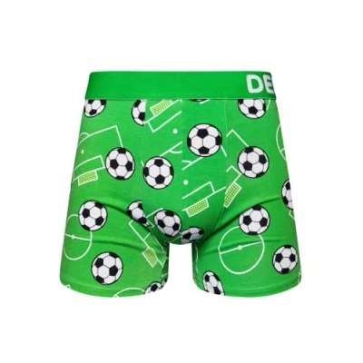 Image of Dedoles Men&#039;s &amp; Boys&#039; Boxers Underwear Boxer Shorts Cotton Trunks Funny Designs Astronaut Hamster Games Books Gift for Him, Design: English Football, Colour: Green, Size: L
