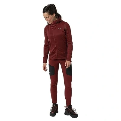 Image of Salewa Puez Warm Durastretch Cargo Tights Women, Syrah Camou, L, FEMALE