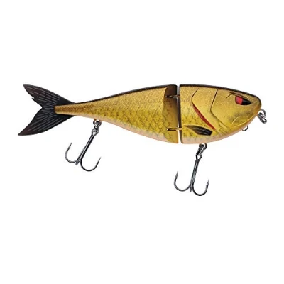Image of Berkley Zilla Jointed Glider, Fishing Hook, Hard Lures, Slow Sinking Glide Bait with Fusion 19 Treble Hooks, extreme Loud Rattle, Lead Free PredatorFishing, Pike, Unisex, Rudd, 80g 180mm