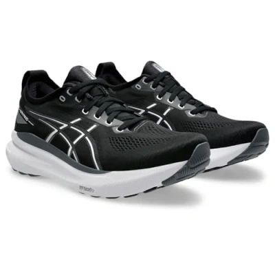 Image of ASICS Mens Gel Kayano 31 Road Running Shoes Black/White 9 (44)
