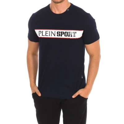 Image of Plein Sport TIPS405 Mens short sleeve t shirt Blue material_cotton Size 2XL