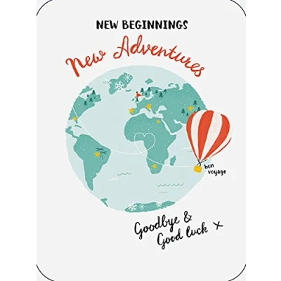 Image of New Adventures Goodbye and Good Luck Card