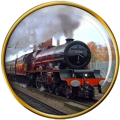 Image of LMS Princess Elizabeth Steam Train Pin Badge