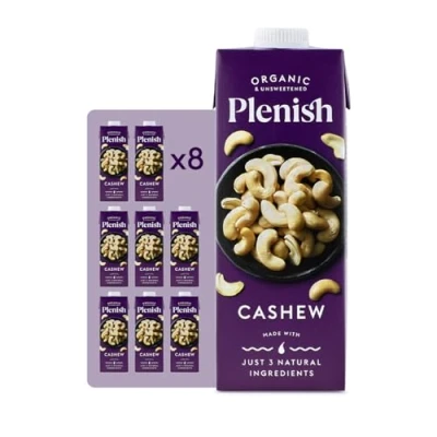 Image of Plenish Organic Unsweetened Cashew Milk 1L (Pack of 8)