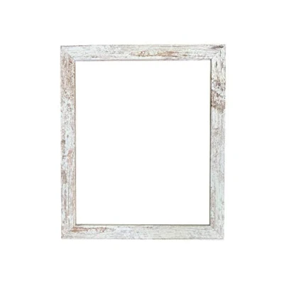 Image of FRAMES BY POST H7 Picture Photo Frame Distressed White A1 Plastic Glass
