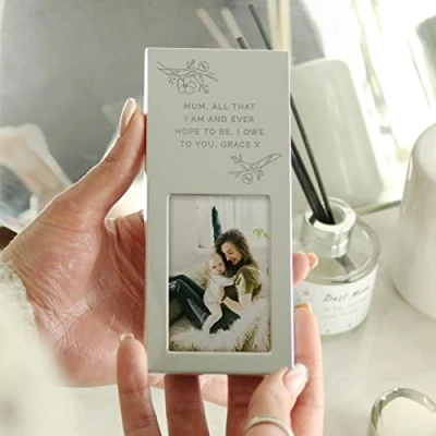 Image of Custom Personalised Any Message 2x3 2 x 3 Silver Finish Photo Frame
