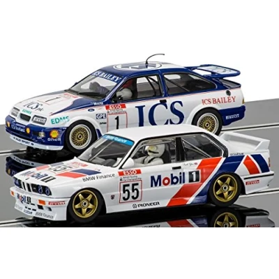 Image of Scalextric C3693A Legends Touring Twinpack Ford Sierra RS500 and BMW E30 Car, White