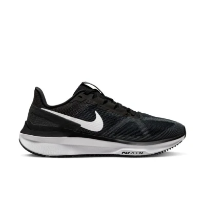 Image of Nike Performance AIR ZOOM Structure 25 Stabilty running shoes, Women&#039;s, Size: 7, Black/white/dark smoke grey Textile/synthetics