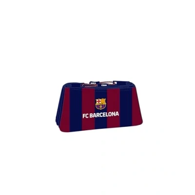 Image of F.C. Barcelona Children&#039;s School Toiletry Bag, with Simple Zip, Ideal for Children of Different Ages, Comfortable and Versatile, Quality Resistance, 22 x 8 10 cm, Navy/Maroon, Navy