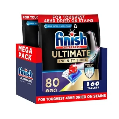 Image of Finish Ultimate Infinity Shine, 160 Dishwasher Tablets (80 X 2)